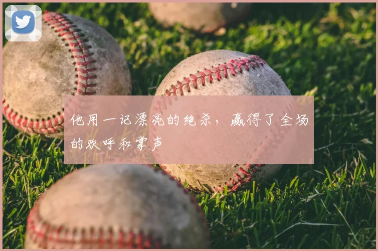 他用一记漂亮的绝杀，赢得了全场的欢呼和掌声