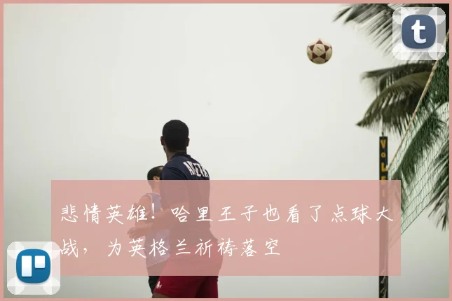 悲情英雄！哈里王子也看了点球大战，为英格兰祈祷落空
